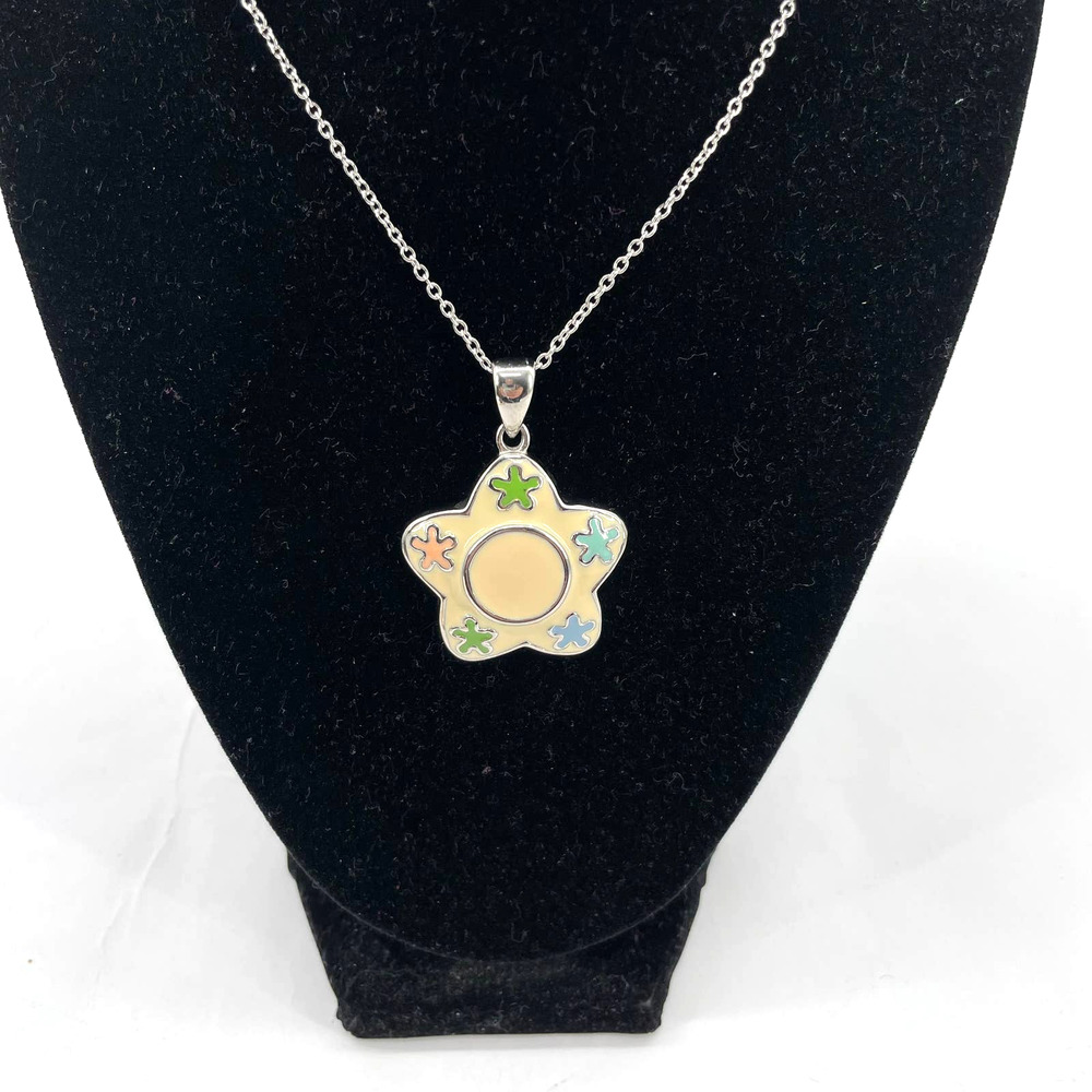 Fashion Pendant Silver Color Chain Women's Necklace - Picture 1 of 9